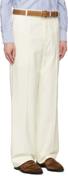 Thom Browne White Low-Rise Trousers