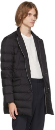 Herno Black Down Car Coat