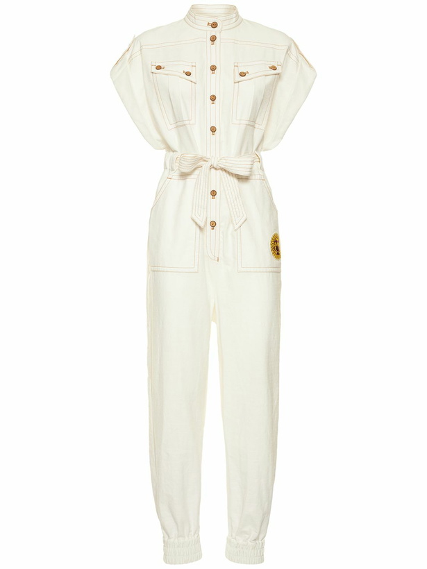 Photo: ZIMMERMANN - Tiggy Short Sleeve Cotton Jumpsuit