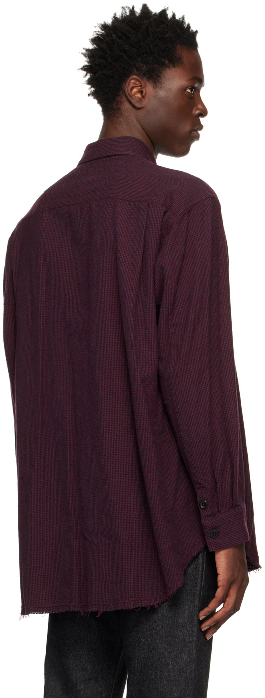 Undercoverism Burgundy Check Shirt