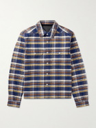 DRKSHDW by Rick Owens - Checked Cotton-Flannel Overshirt - Blue