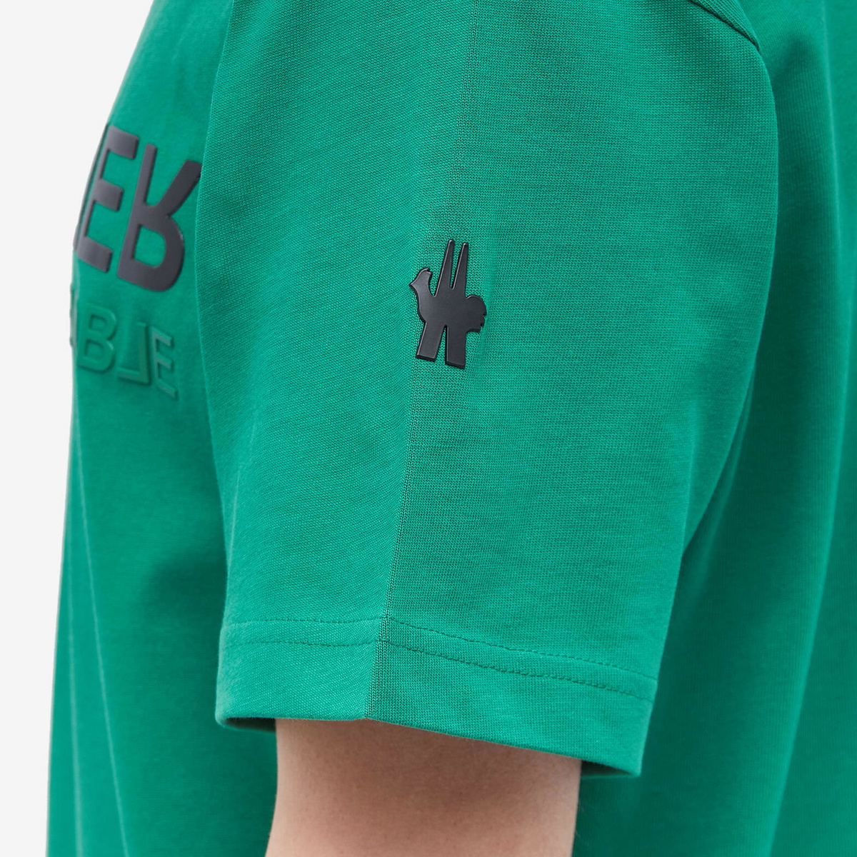 Moncler Grenoble Men's Short Sleeve T-Shirt in Green Moncler