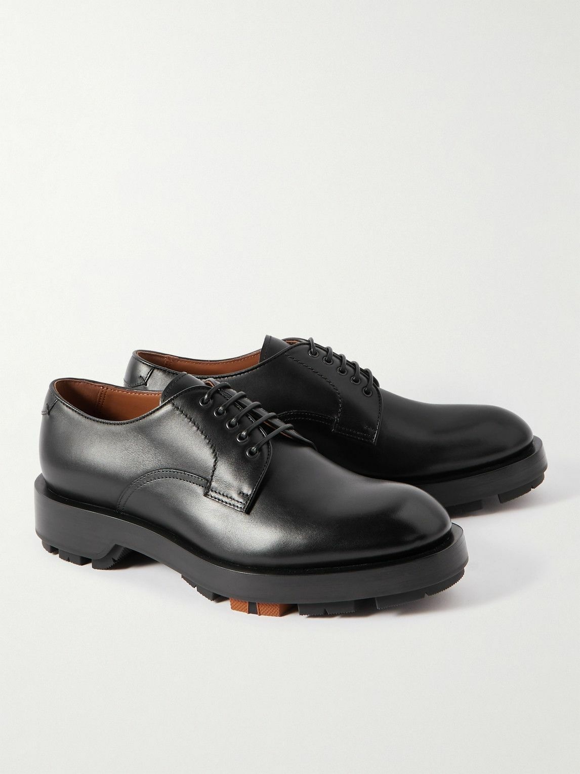 Zegna - Udine Leather Derby Shoes - Black Zegna