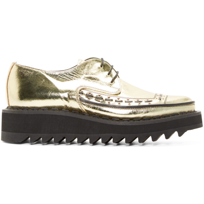 Photo: 99% IS Gold and Black Leather Creepers 