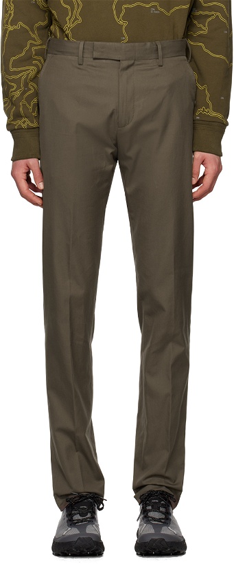 Photo: ZEGNA Taupe Zip Trousers