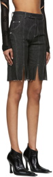 DIDU Black Denim Shorts