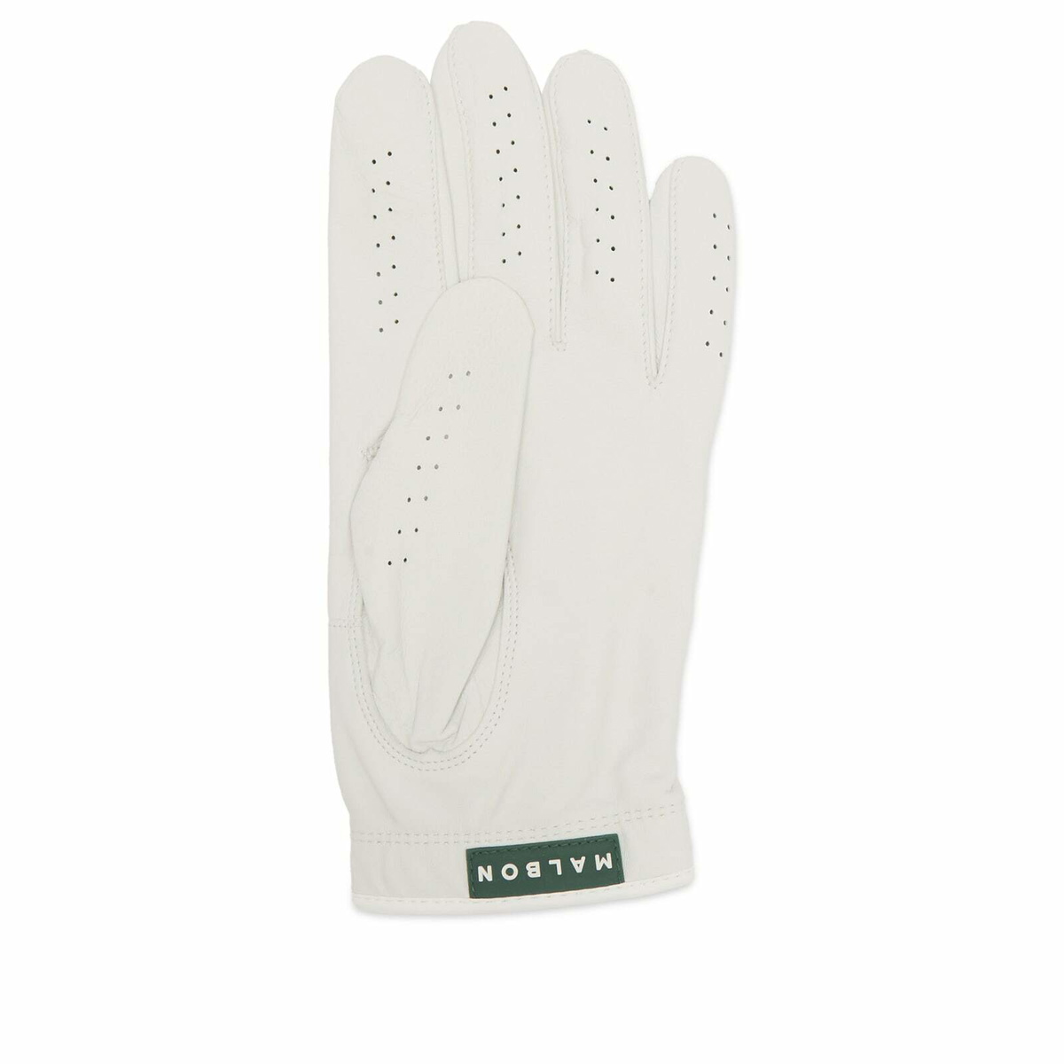 Malbon Men's Buckets Glove in White