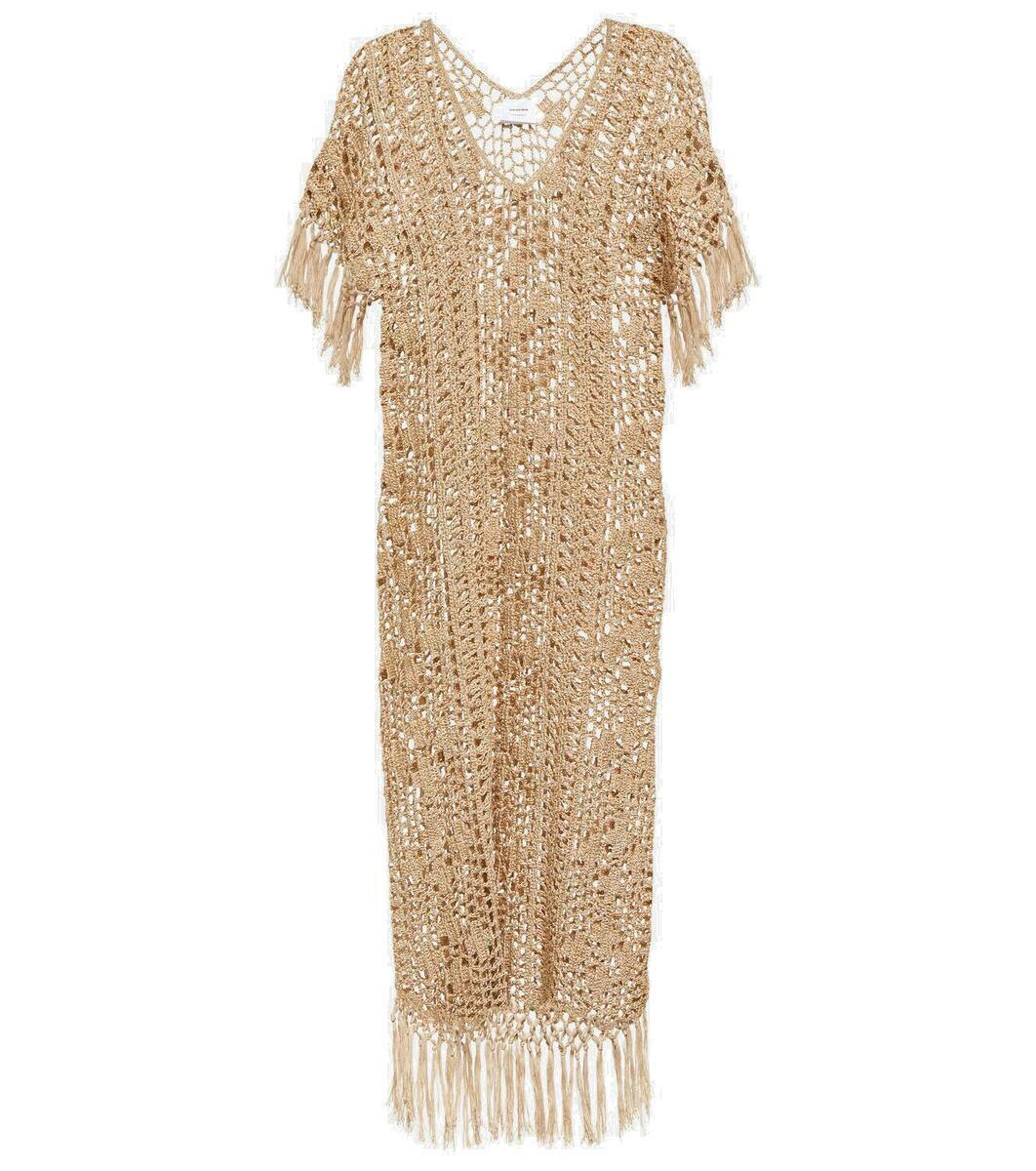 Anna Kosturova Athena crochet cotton midi dress Anna Kosturova