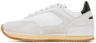 Spalwart White & Gray Dash Sneakers
