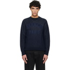 Givenchy Navy Crewneck Sweater