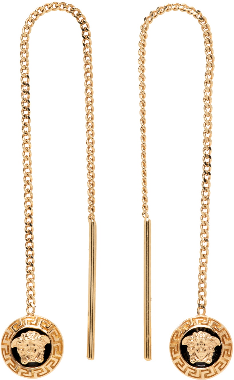 Versace Gold Medusa Earrings Versace