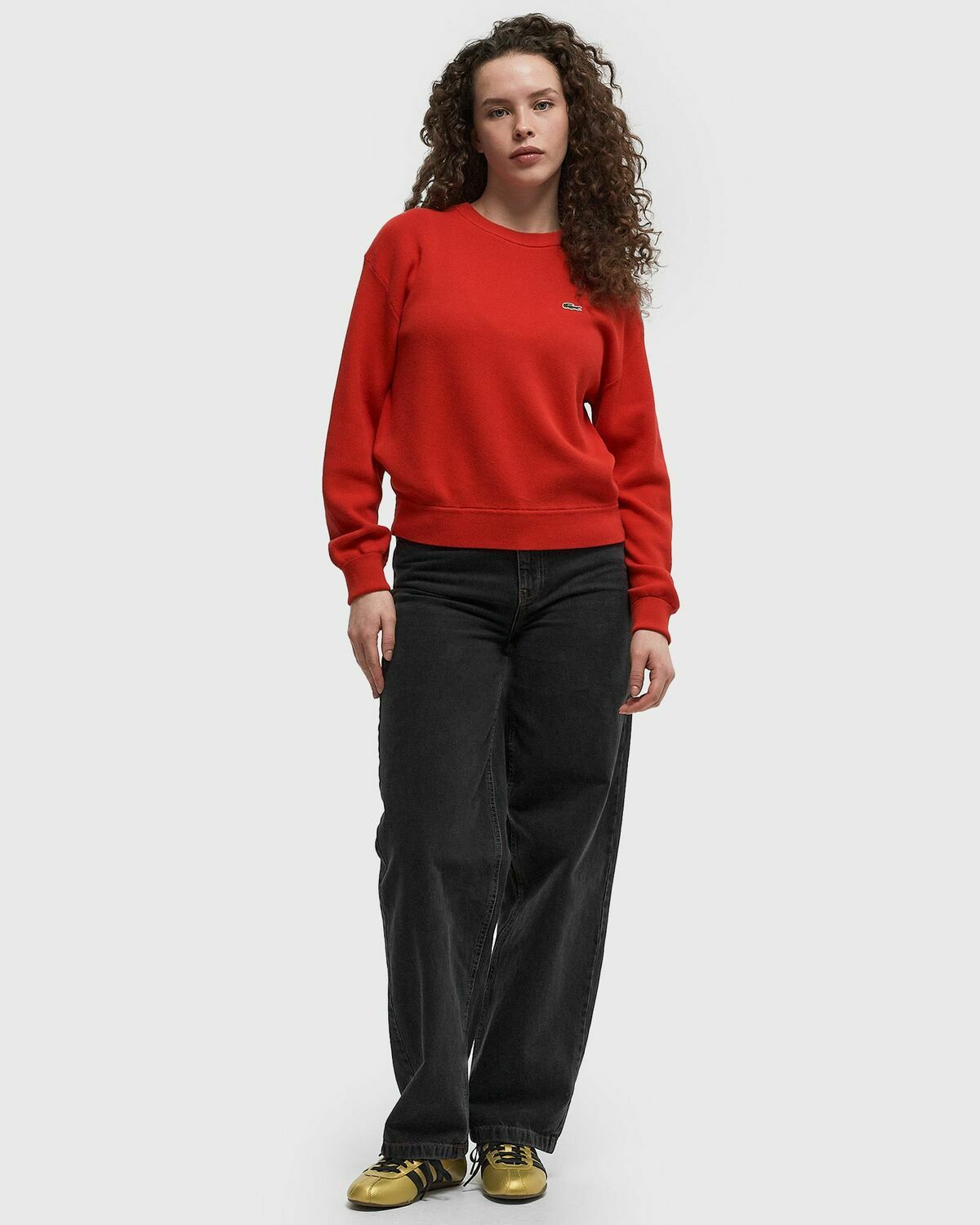 Lacoste CREWNECK Red Womens Sweatshirt