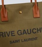 Saint Laurent Rive Gauche canvas tote bag