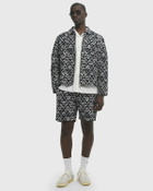 Wax London KURT SHORT FLOWER STAMP JCQUARD Blue Mens Casual Short
