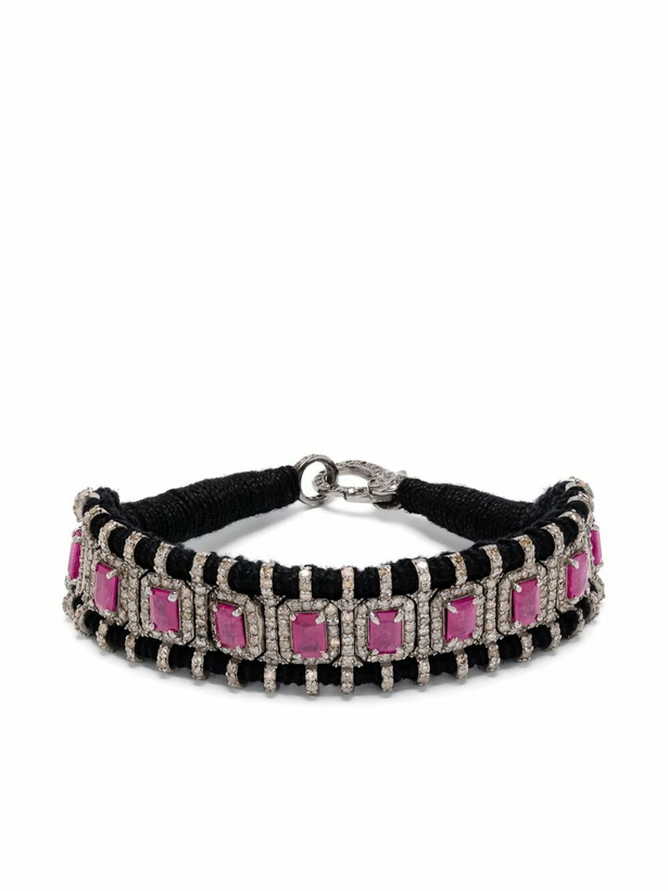 Photo: JIA JIA Sterling Silver Ruby And Diamond Bracelet