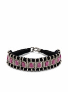 JIA JIA Sterling Silver Ruby And Diamond Bracelet