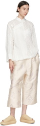 Tricot Comme des Garçons White Cupro Jacket