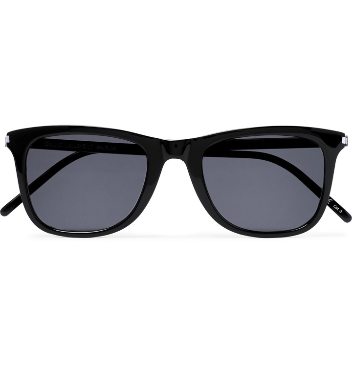 Photo: SAINT LAURENT - Square-Frame Acetate Sunglasses - Black