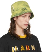 Marni Yellow Denim Bucket Hat