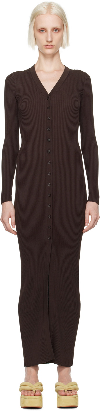 Staud Brown Shoko Maxi Dress Staud