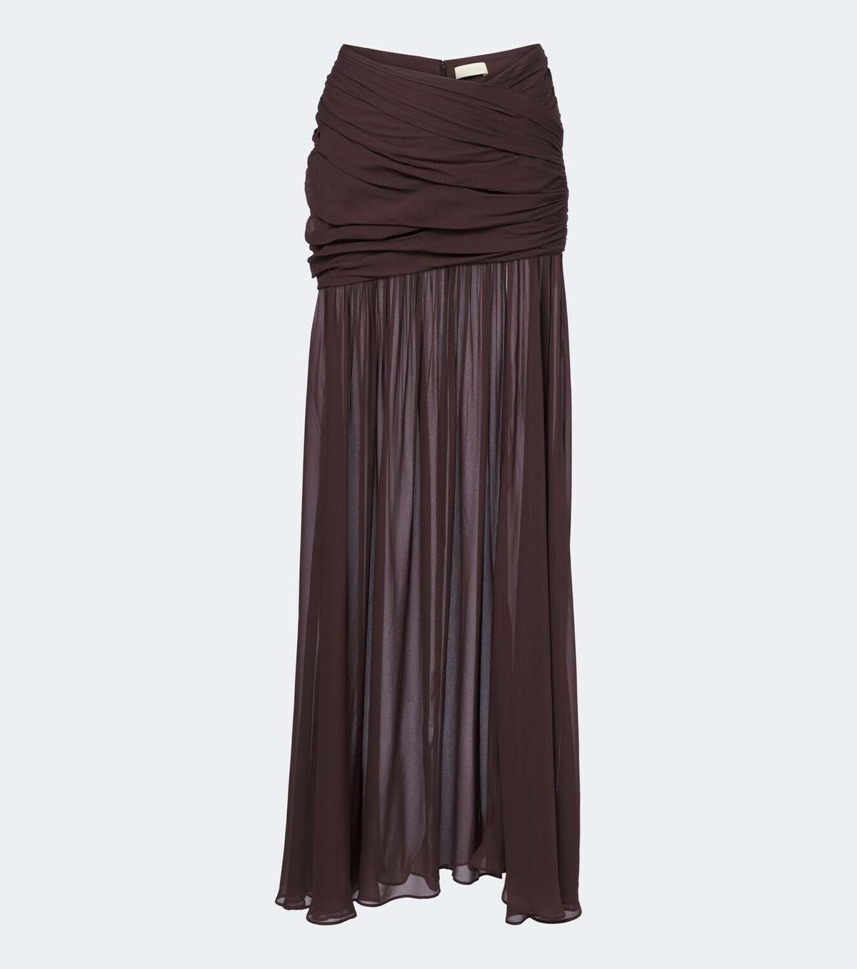 De La Vali Amaya gathered chiffon maxi skirt