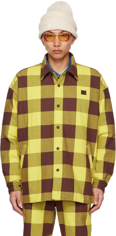 Photo: Acne Studios Yellow & Brown Padded Shirt