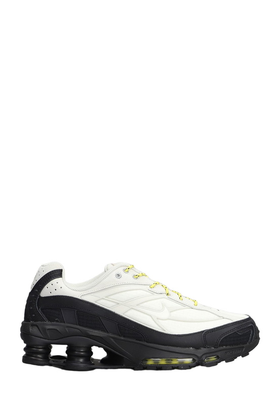 Photo: Nike Shox Ride 2 Sneakers In White Leather And Fabric