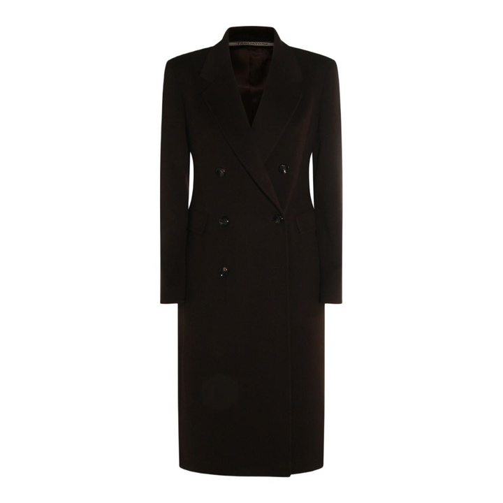 Photo: Tagliatore Dark Brown Wool Coat