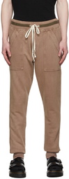 Greg Lauren Brown Basic Lounge Pants