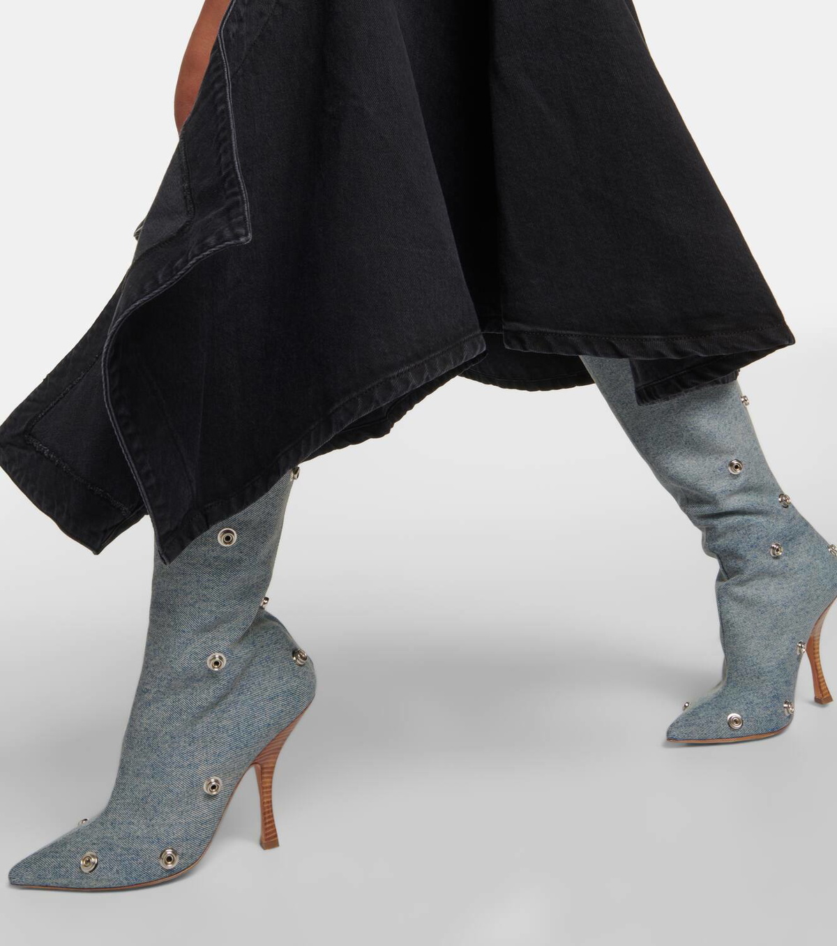 Y project hot sale denim boots