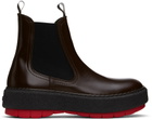 SUNNEI Brown Cemento Chelsea Boots