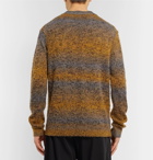Acne Studios - Kamal Space-Dyed Striped Mélange Knitted Sweater - Men - Yellow