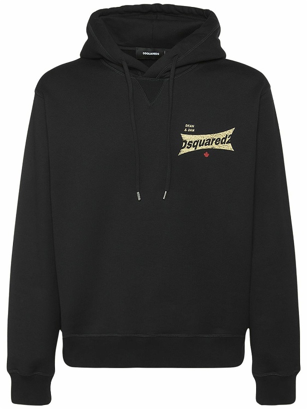 Photo: DSQUARED2 - Cool Fit Logo Cotton Hoodie