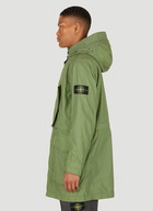 Compass Patch Parka Jacket in Green