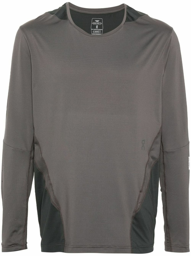 Photo: On Running X Post Archive Faction Grey Long-Sleeve T-Shirt
