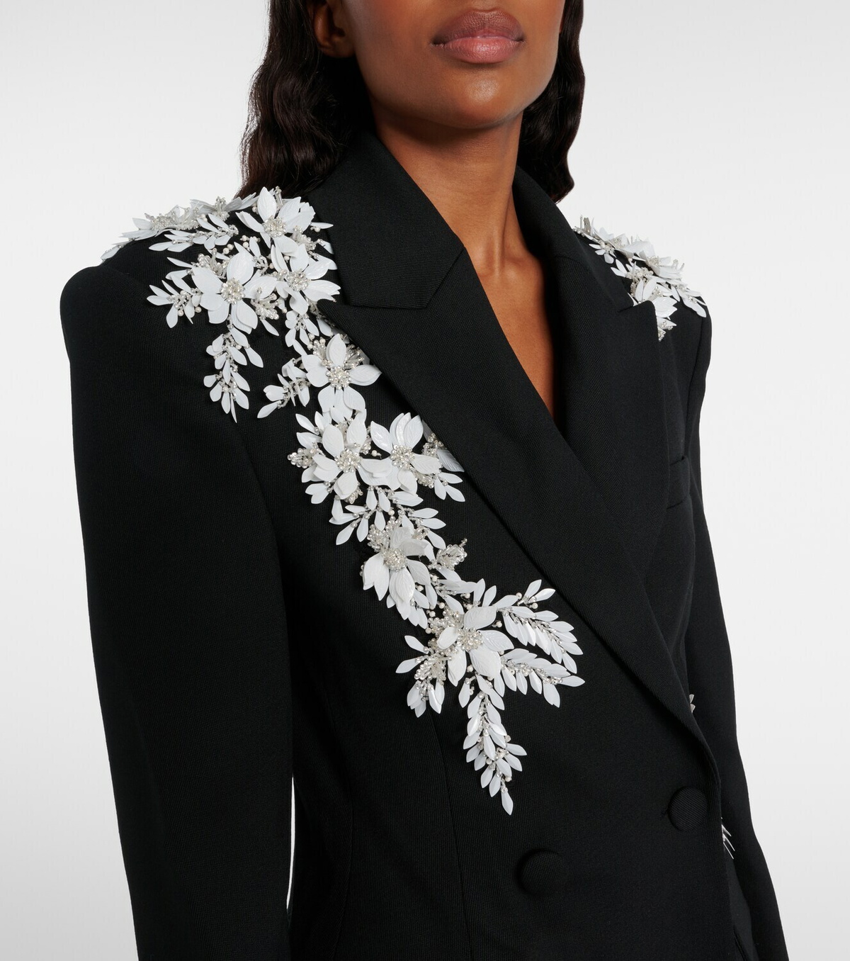 Rebecca Vallance Danna floral-appliqué blazer