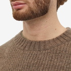 Sacai Men's Mohair Crew Knit in Light Brown