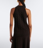 Lisa Yang Serafine cable-knit cashmere top