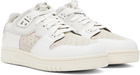 Acne Studios White & Beige Low Top Leather Sneakers