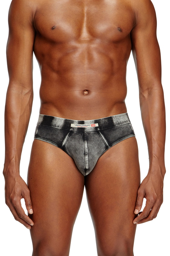 Photo: Diesel Denim-effect briefs - Briefs Mens in Black