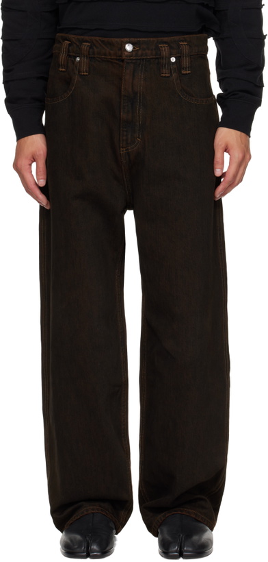 Photo: Eckhaus Latta Brown Baggy Jeans