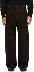 Eckhaus Latta Brown Baggy Jeans