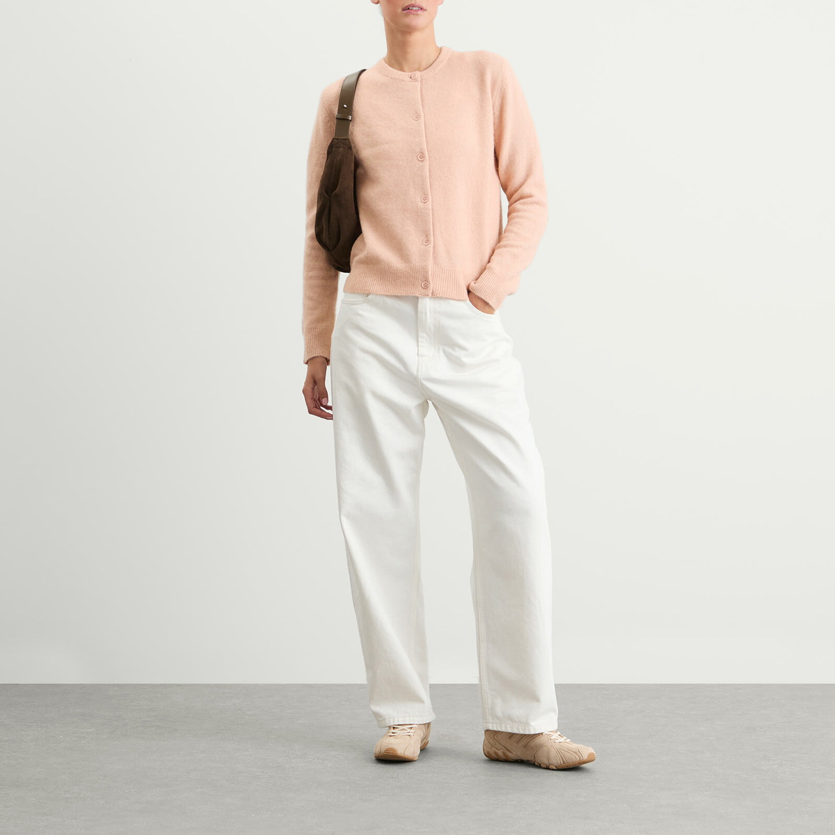 Samsøe Samsøe Women's Nor Short Cardigan in Cameo Rose