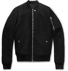 Rick Owens - Boiled Virgin Wool Bomber Jacket - Men - Black