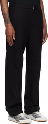 Maison MIHARA YASUHIRO Black Twill Flare Trousers