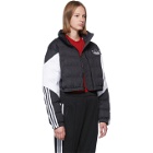 adidas Originals Black and White Cropped Down Jacket