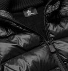 Moncler Grenoble - Wool-Blend and Quilted Shell Down Ski Jacket - Black