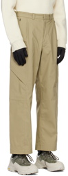 Goldwin 0 Beige 3L Straight Leg Trousers