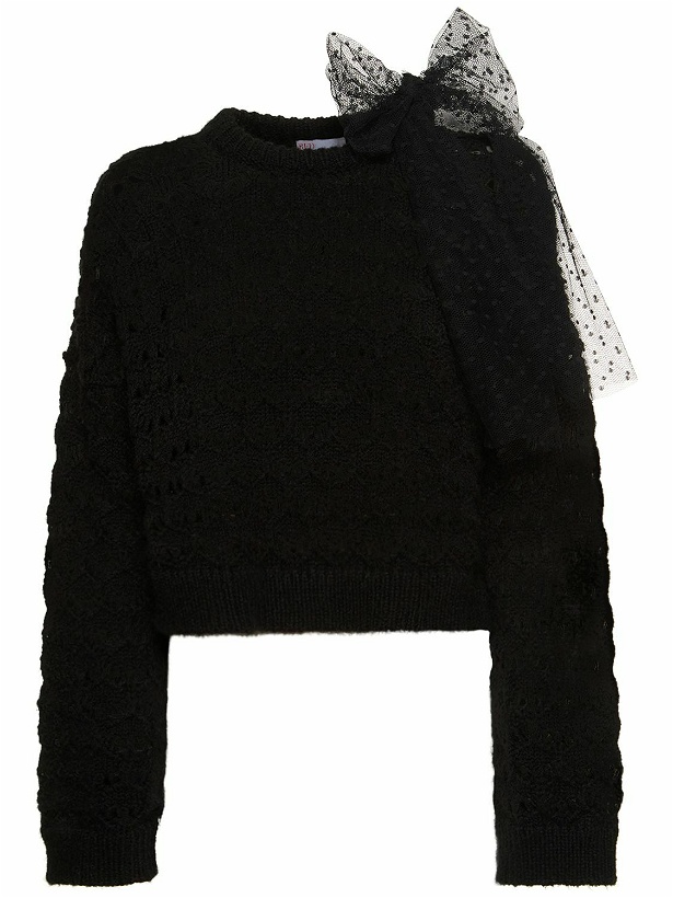 Photo: RED VALENTINO Acrylic Blend Knit Sweater