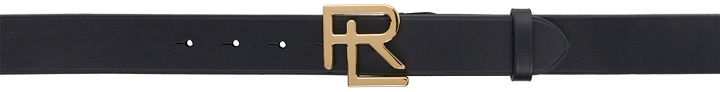 Photo: Ralph Lauren Purple Label Navy Stacked Logo Belt